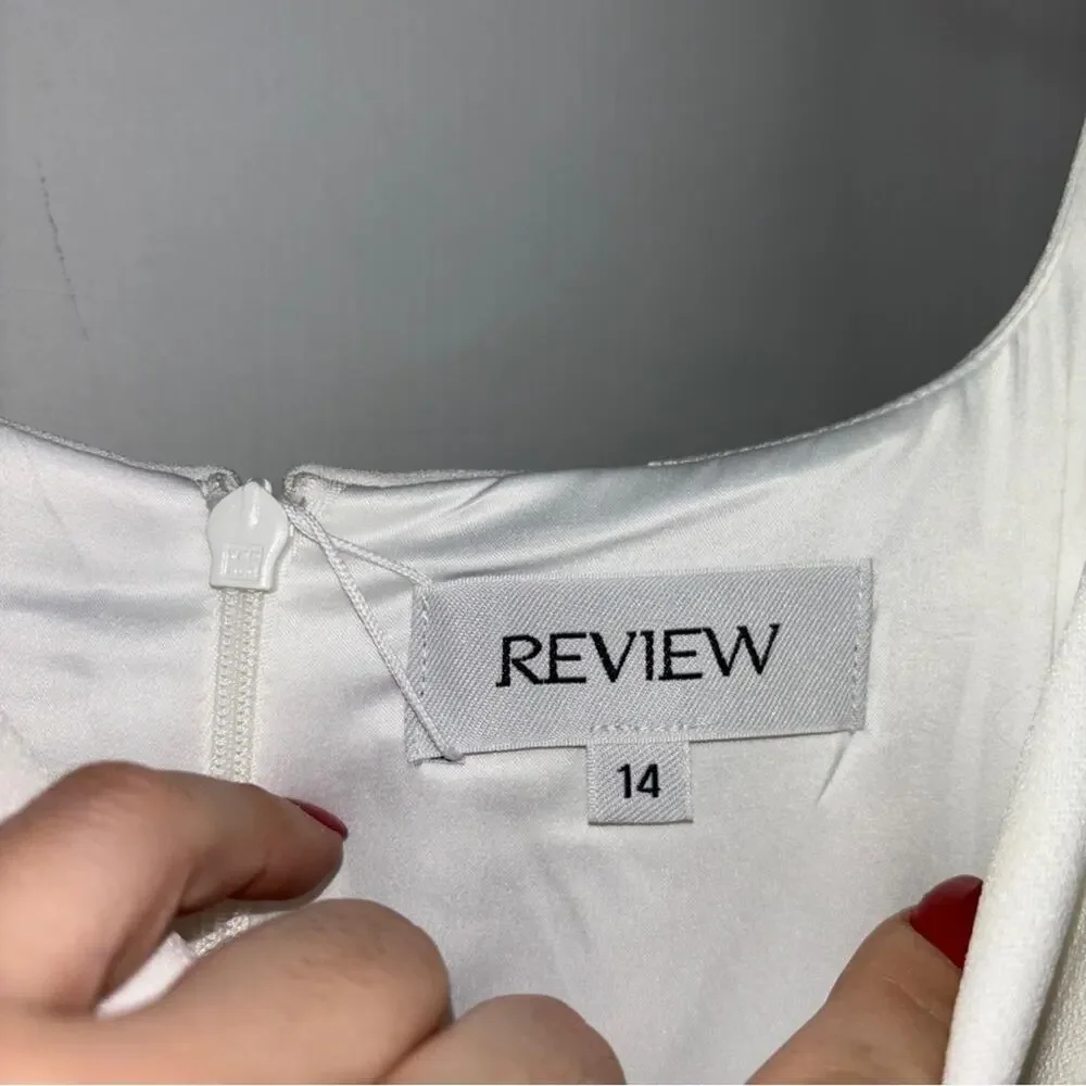 NWT Review Barcelona Jumpsuit in Ivory